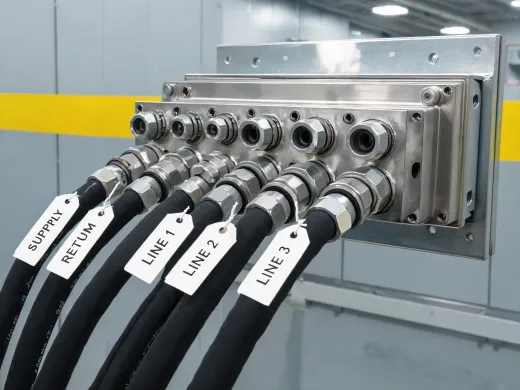 Process plant hose manifold